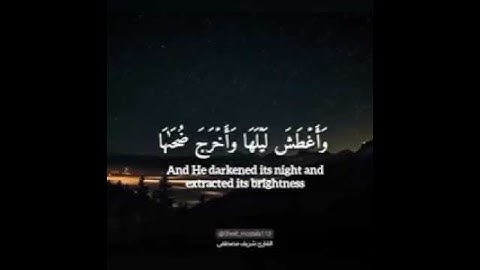 أأنتم أشد خلقا ام السماء بناها ..  اسلام صبحي تلاوة خاشعة