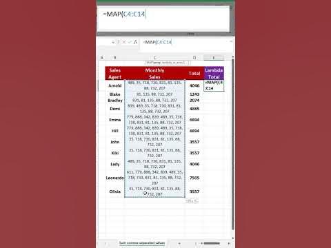 Sum Comma Separated Values in Excel with Formula using TEXTSPLIT ...