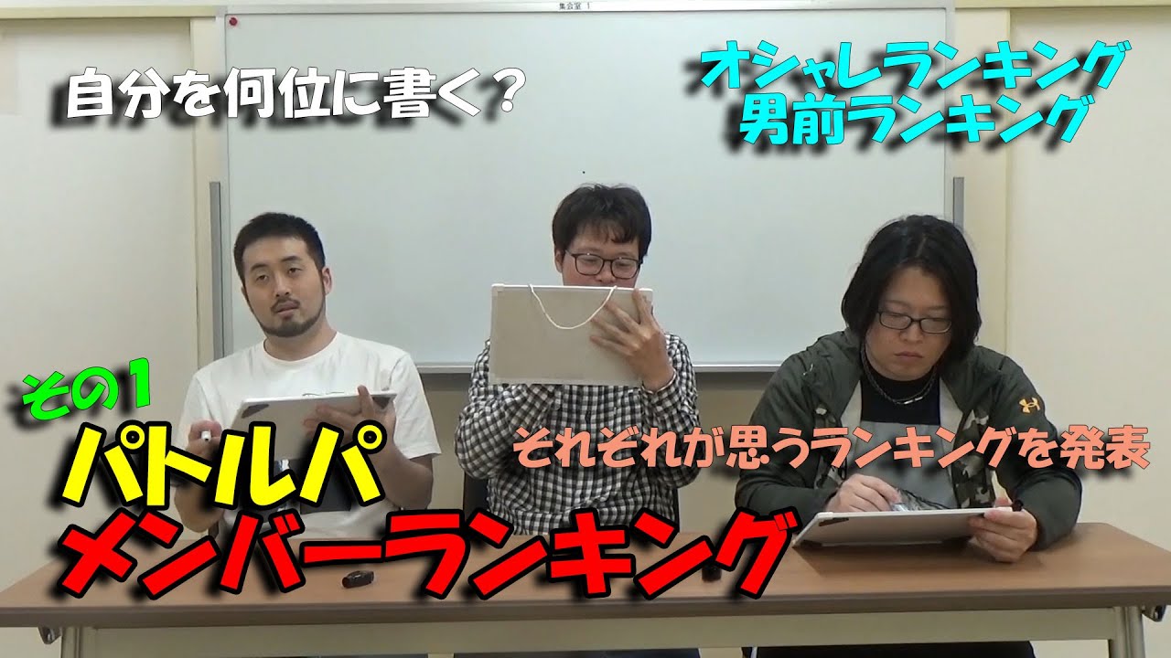 この中でオシャレなのは？男前なのは？パトルパメンバーランキング！その１