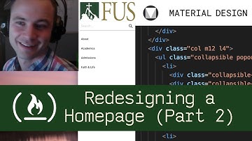 Redesigning a Homepage Part 2 (P3D9) - Live Coding with Jesse