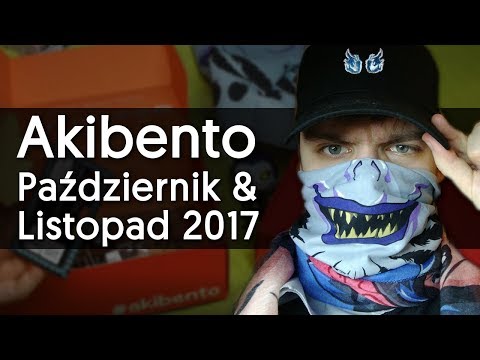 Szmatka na twarz i dziwny szalik | Akibento Unboxing - Październik & Listopad 2017