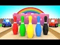 Машинки Играют в Боулинг - Развивающий Мультик для Детей  / Учим Цвета  / Волшебство ТВ