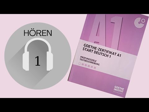 Goethe-Zertifikat A1 | Hören (mit Lösungen) | 1