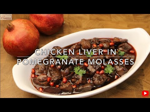 Chicken Liver in Homemade Pomegranate Molasses (Juice) | Lebanese Chicken Liver | Essence Cuisine