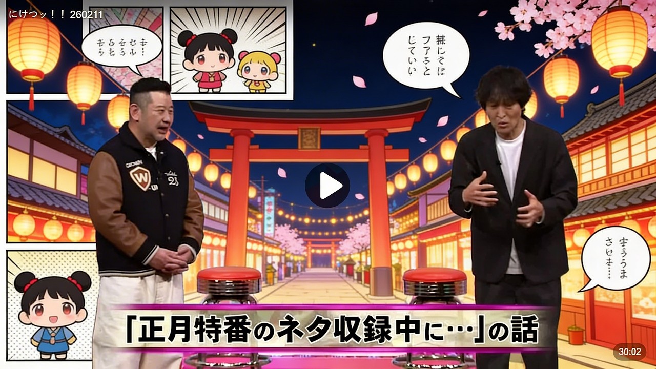 にけつッ!! 2026 🌈☀️💖 人気芸人フリートーク 面白い話 まとめ #1161【作業用・睡眠用・聞き流し】出演：千原ジュニア、ケンドーコバヤシ  #にけつッ #ケンドーコバヤシ #千原ジュニア