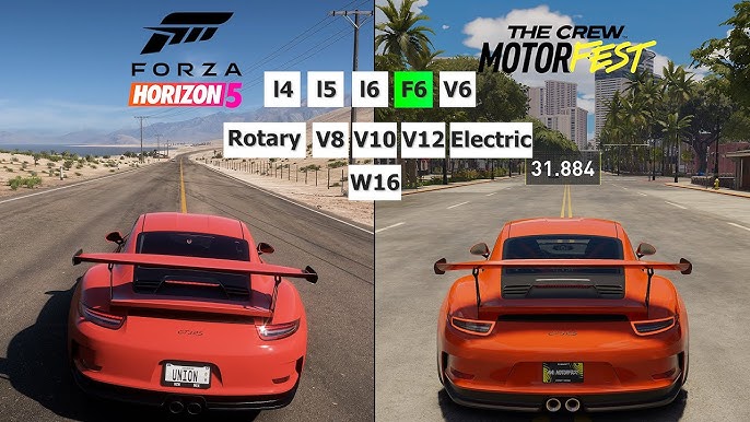 PS5) The Crew Motorfest VS Forza Horizon 5 (XSX) GRAPHICS COMPARSION PS5 VS  XBOX 4K60FPS 