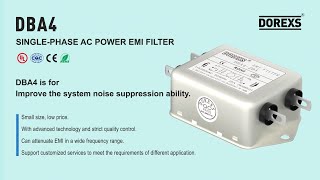 DBA4 single-phase EMI filter: Efficiently suppress EMI and protect stable operation of equipment