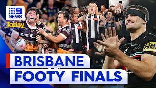 90 000 fans expected to flock at Brisbane stadiums for footy finals 9 News Austr