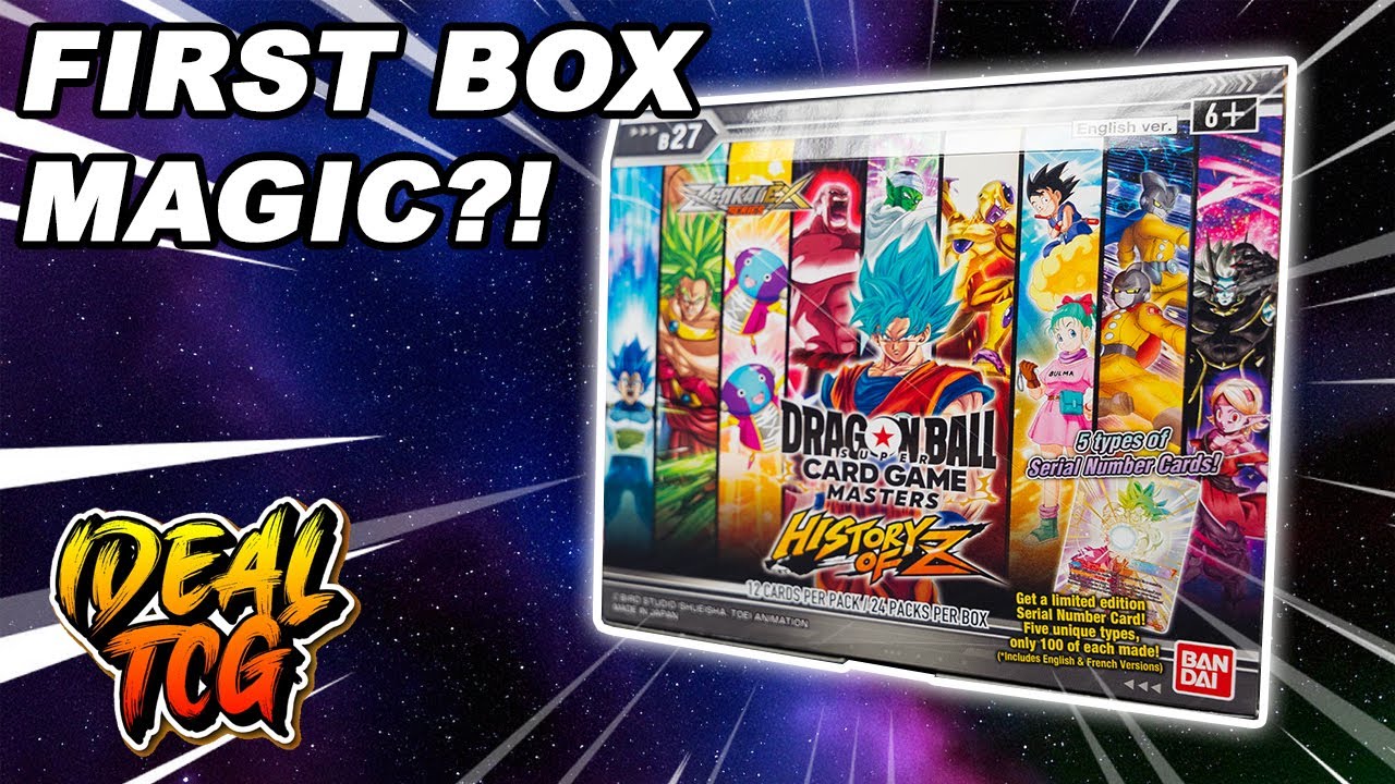 Dragon Ball Super TCG History of Z BOOSTER BOX OPENING! - YouTube