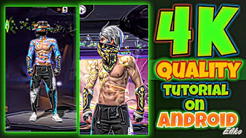 How to increase 4k lobby quality // How to increase free fire video quality//ff 4k quality tutorial