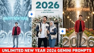 Happy New Year Photo Editing 2026 | Happy New Year Gemini Prompt screenshot 3