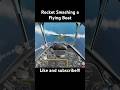 Rocket Smashing a Flying Boat #combat #dcs #ww2 #explosion #f6f #f6fhellcat #hellcat #shorts #rocket