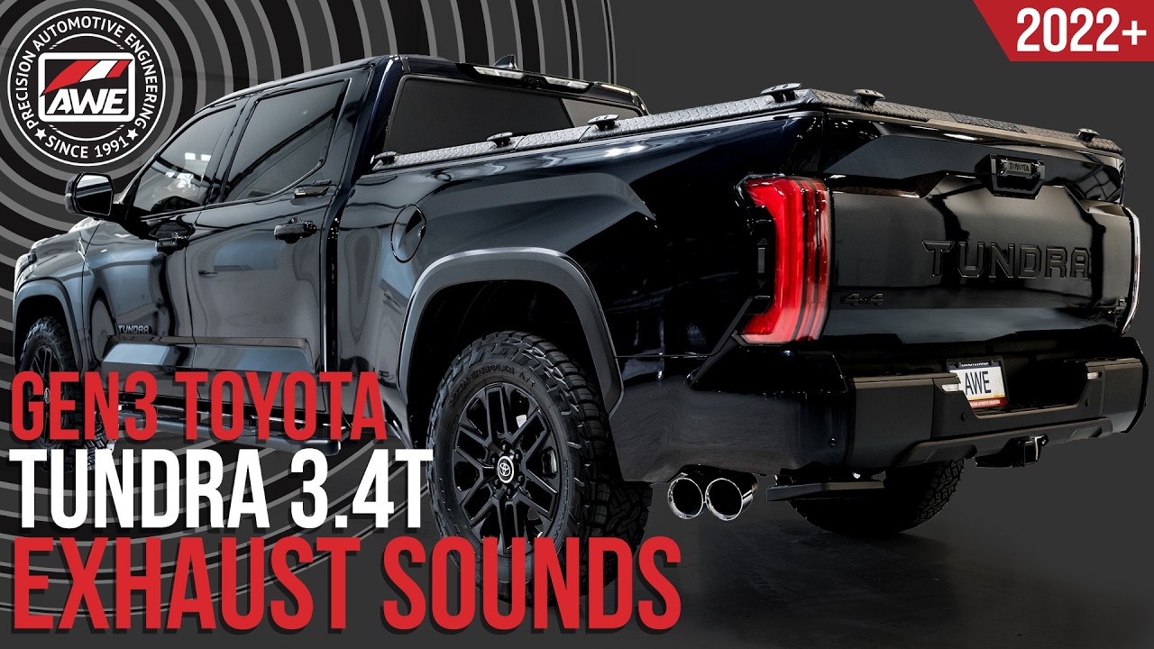 Выхлопные системы Toyota Tundra 2022+ Gen3: Catbacks AWE 0FG с BashGuard™