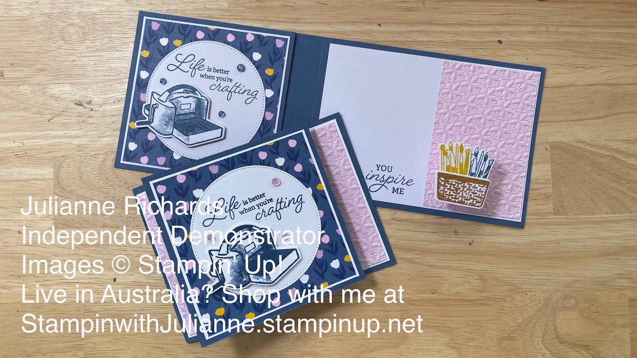 Z Fold Gate card with spring pop up - Delightfully Eclectic DSP