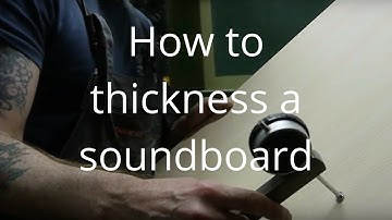 Luthier: How to Thickness sand soundboards - NK Forster guitars