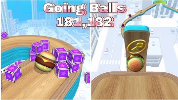 Going Balls - All levels gameplay 181,182 Android iOS | Going Balls