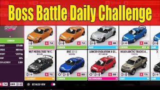 Forza Horizon 5 Boss Battle Daily Challenge Win a Midnight Battle in any Japanese vehicle