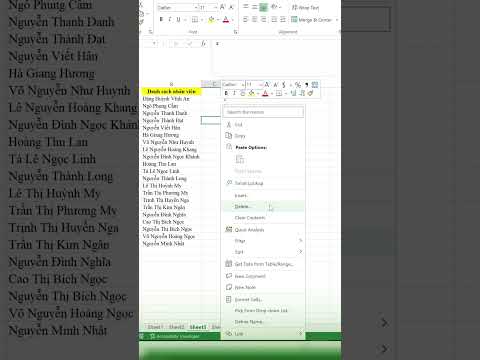 [Thủ thuật Excel] Đây mới thật sự là cách ĐẢO NGƯỢC NỘI DUNG của cột trong Excel nhanh nhất! #Shorts