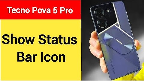 How to show status bar icon, Tecno pova 5 Pro me status bar icon Kaise lagaen
