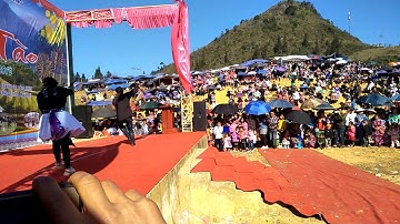 Đội múa khèn xã bản mế.Tại lễ hội gầu tào xã sín chéng.05.01.2019