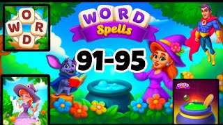 WORD SPELLS Puzzle for Adults level 91 92 93 94 95