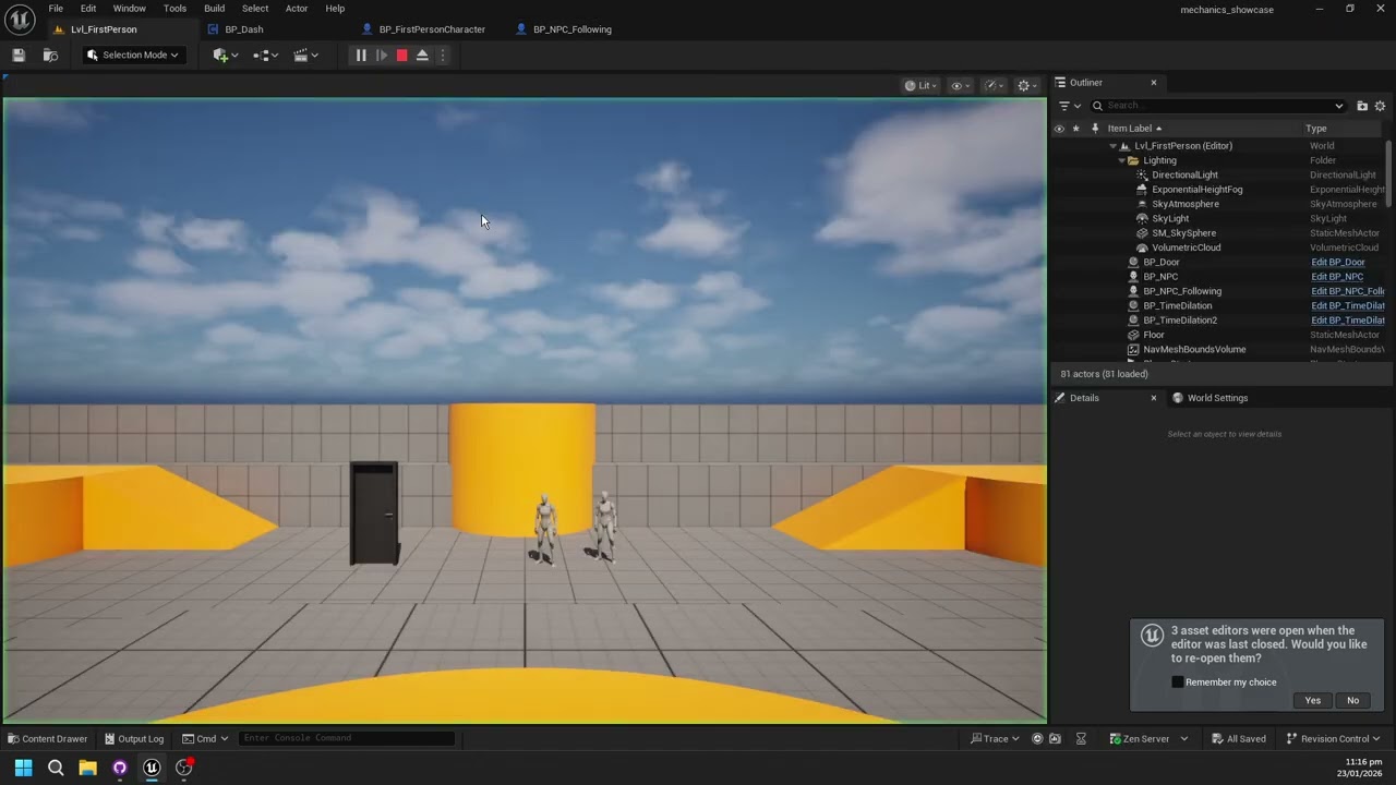 Using Dash Ability as an Actor Component - 23/01/2026