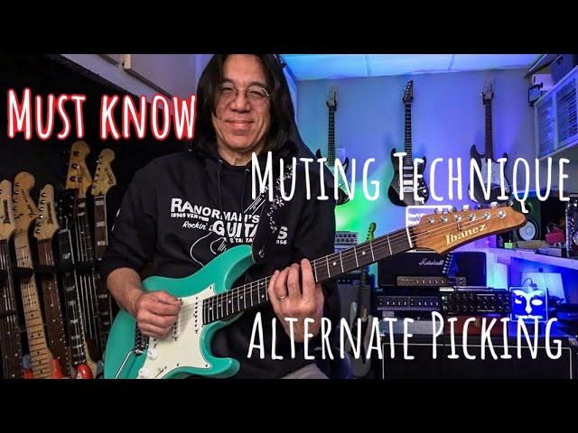 Every Guitarist should know Major Scale Alternate Picking Exercise class=