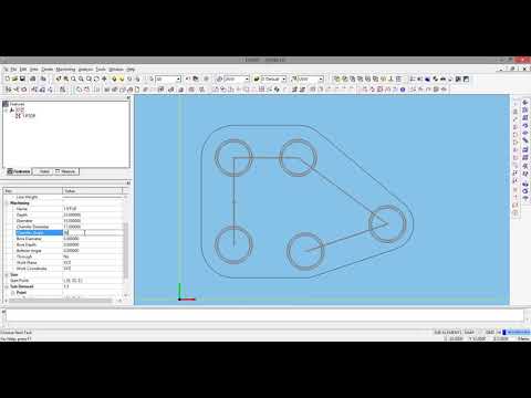 Esprit Getting started inserting points and create Point to point features