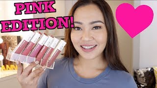 MAYBELLINE SUPERSTAY MATTE INK PINK EDITION!! SUMMERPROOF TALAGA! PLUS GIVEAWAY