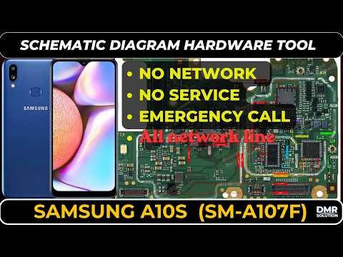 Samsung A10s(SM-A107) No Network & No Service problem solution | Schematic Diagram | DMR SOLUTION