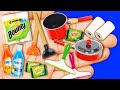 16 DIY Miniature Kitchen Supplies Dawn Dish Soap Bounty Tissue Plunger Squeegee Saucepan Fry Pan