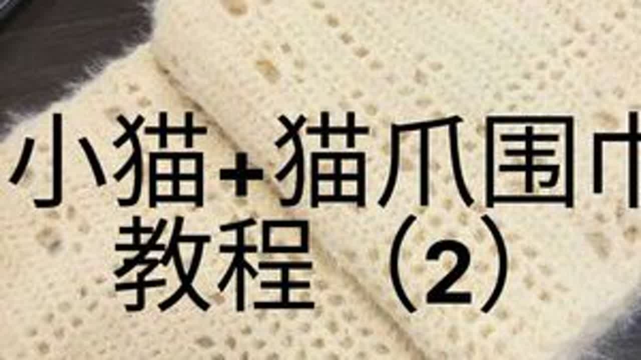 #猫爪围巾 #猫爪围巾钩法 #猫爪围巾教程