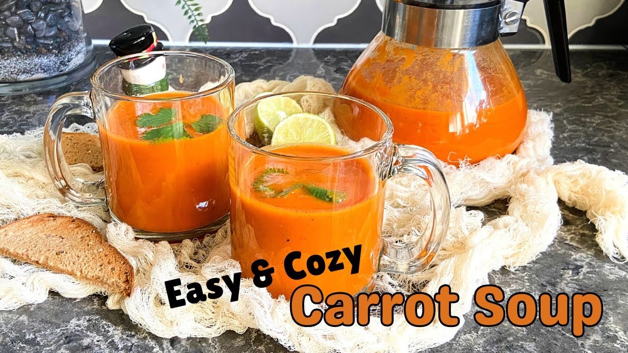 Easy Carrot Soup for Cold and Flu Season | Vibrant, Healthy, Low fat, and Immune-Boosting