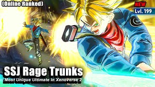 Sword Of Hope SSJ Trunks At Level 199 Is A NEW Awoken Skill! - DRAGON BALL XENOVERSE 2 DLC 21