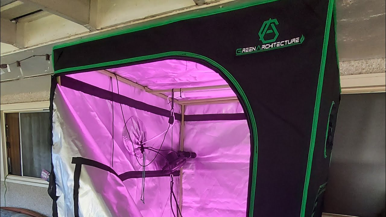 Green Architecture 40x40x80 Grow Tent Unboxing and Setup