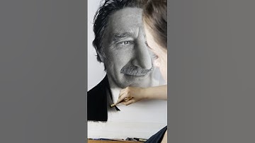 My new hyperrealistic drawing made with charcoal and graphite - Part 4 #art #charcoaldrawing