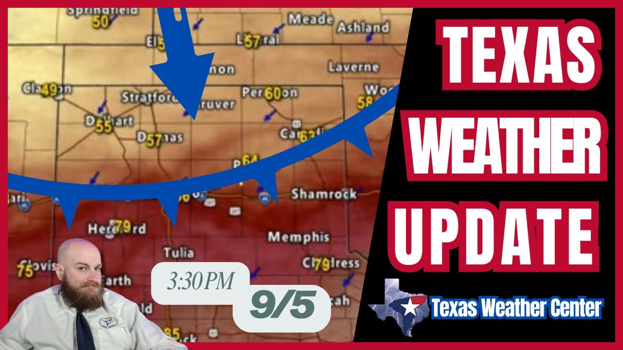 Texas Cold Front Sparks Storms & Severe Weather Threat | Sept 5, 2025 Afternoon Update
