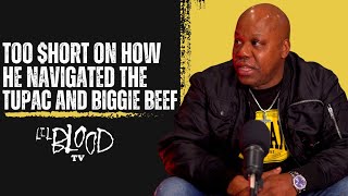 Too $hort On His Relationship With Biggie And Tupac During The East & West Coast Beef | Lil Blood TB Profile