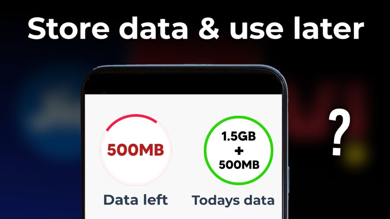 Store internet data & use it later? Jio, Airtel, Vi, Wifi | Possible?