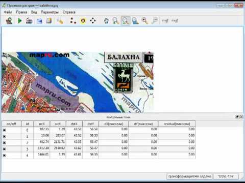 Привязка в qgis