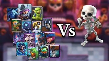 How to Counter different Cards Using ONLY Skeletons in Clash Royale | Ultimate 1-Elixir Defense!