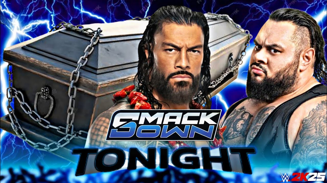 Roman Reigns vs Bronson Reed Wwe SmackDown 3 Jan 2025 Casket Wwe2k25 Simulation - FULL MATCH
