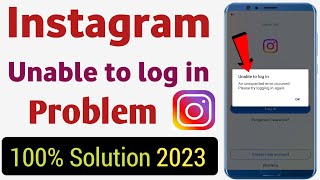 Instagram unable to log in problem solve | Unable to log in problem on instagram