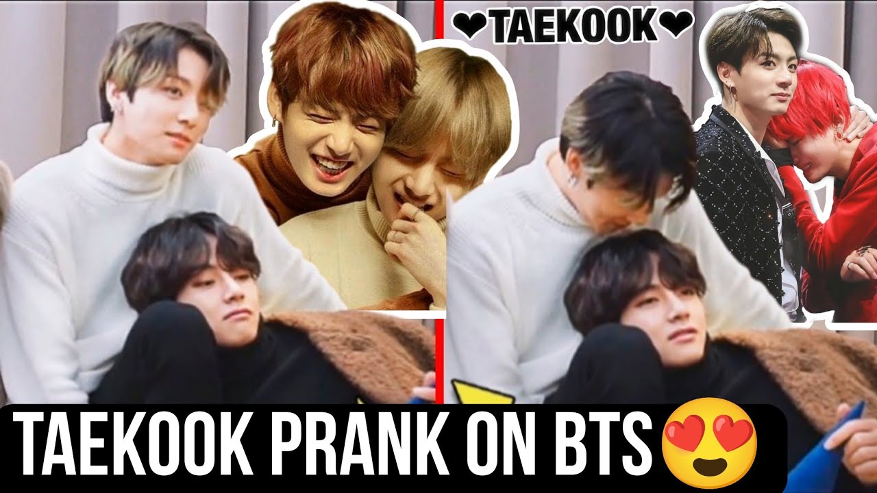 Taekook Biggest Prank 🤯 BTS V Jungkook Biggest Prank on BTS 😍 Taekook Biggest Prank Caught on Camera
