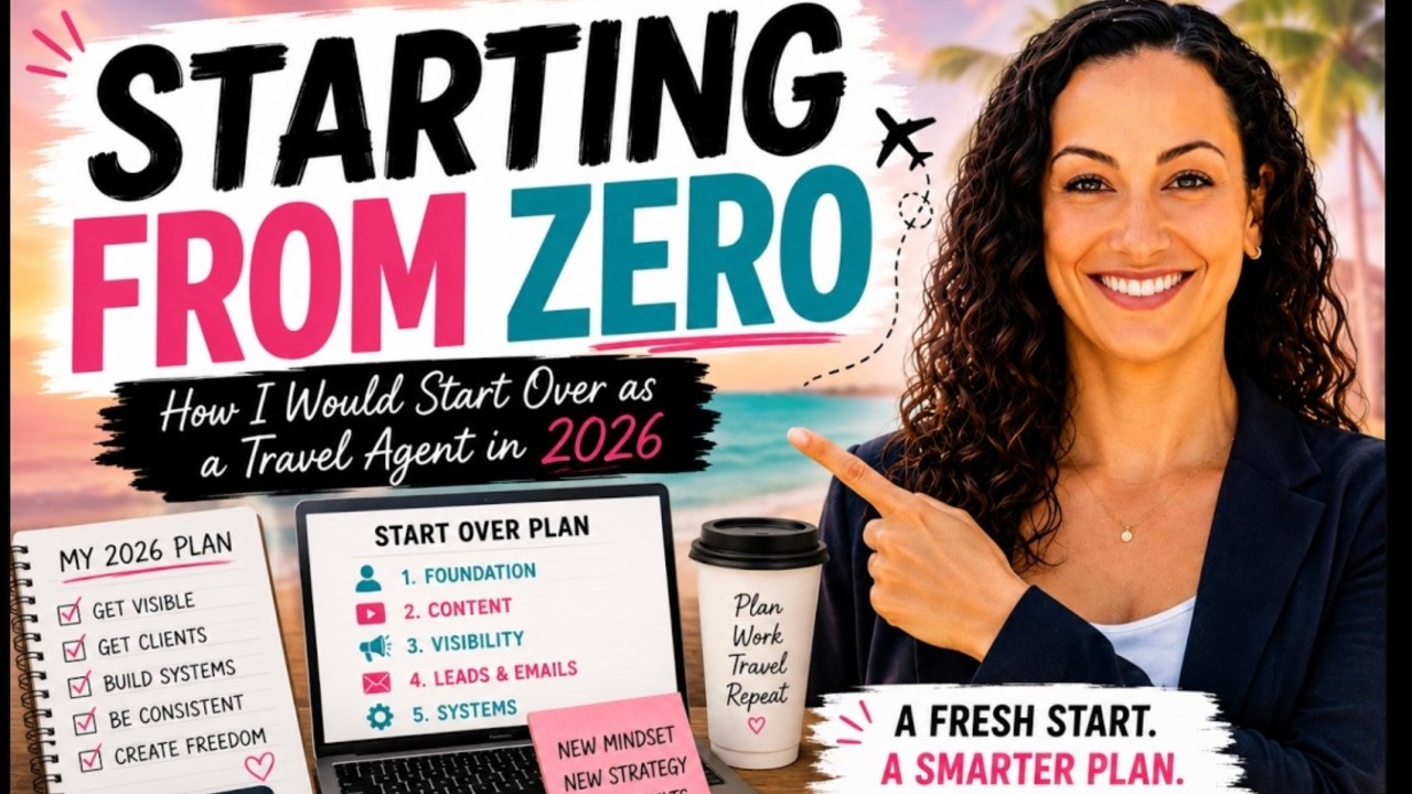 Starting over as a Travel Agent in 2026- What I would do first! LIVE REPLAY