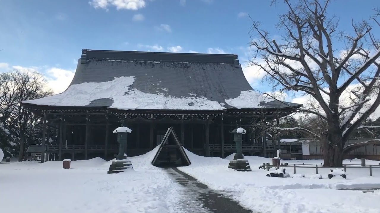 国宝 雲龍山 勝興寺　富山県高岡市伏木 氷見 雨晴 冬旅 観光