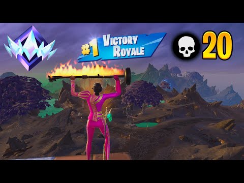 High Elimination Solo Ranked Win Gameplay (Fortnite Chapter 5 Season 2)