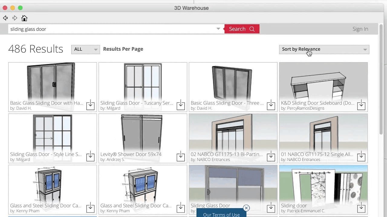 3d sketchup warehouse