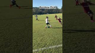 9 year old does rainbow flick over girl #shorts #soccer