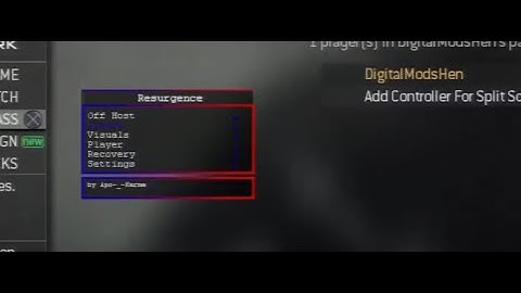 [MW3/NPUB30787] Resurgence All Client Sprx Mod Menu [Cex-Hen]